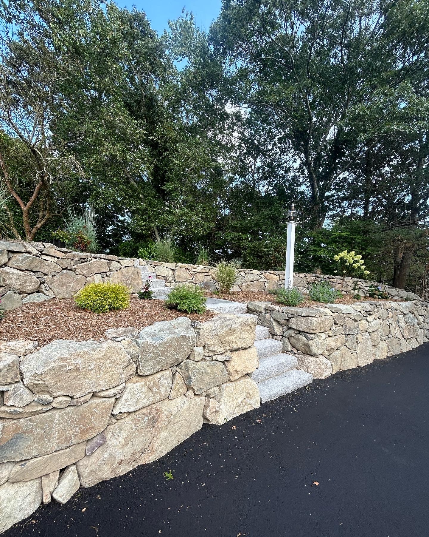 Retaining walls and stonework project 2