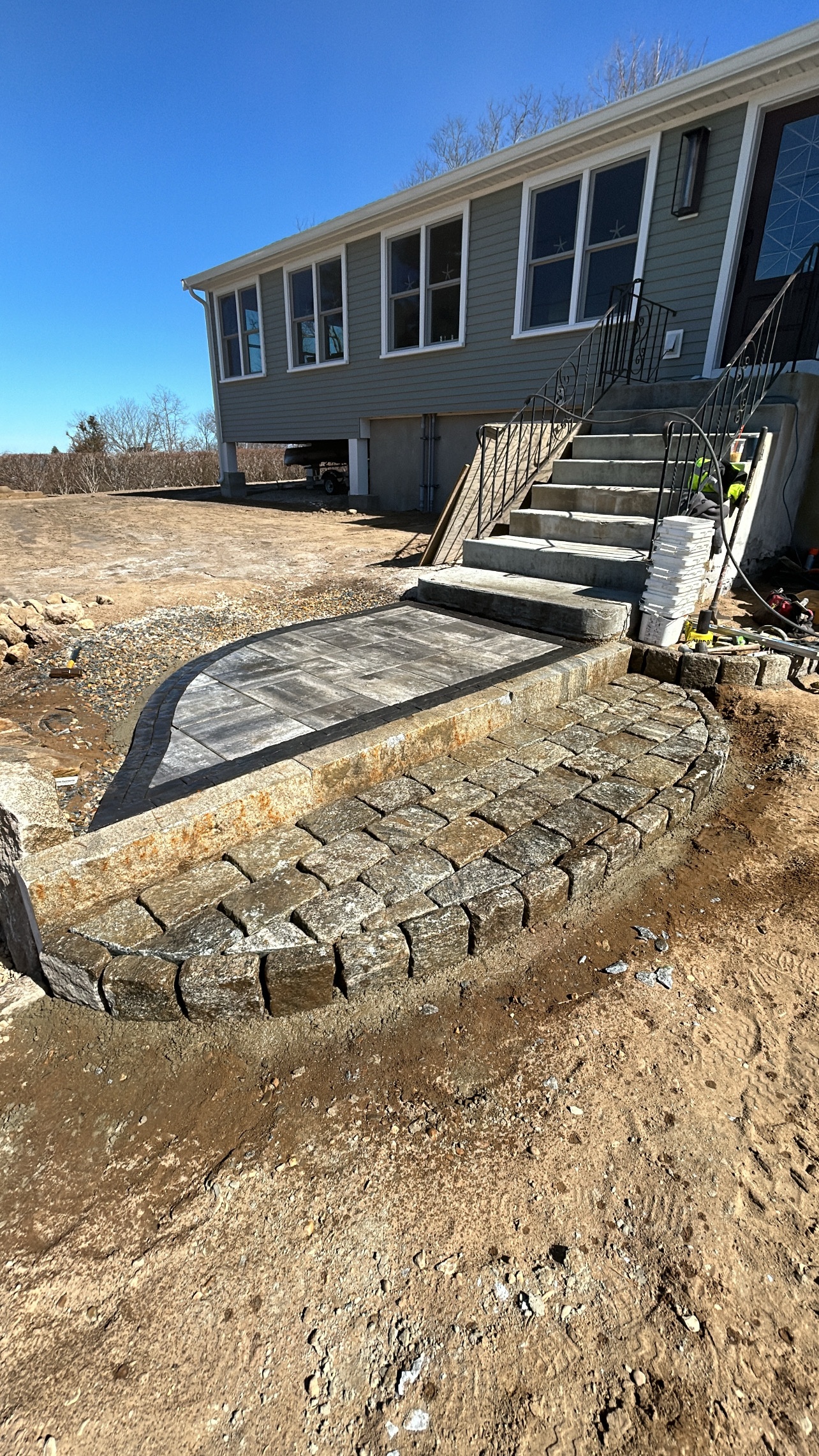 Retaining walls and stonework project 3