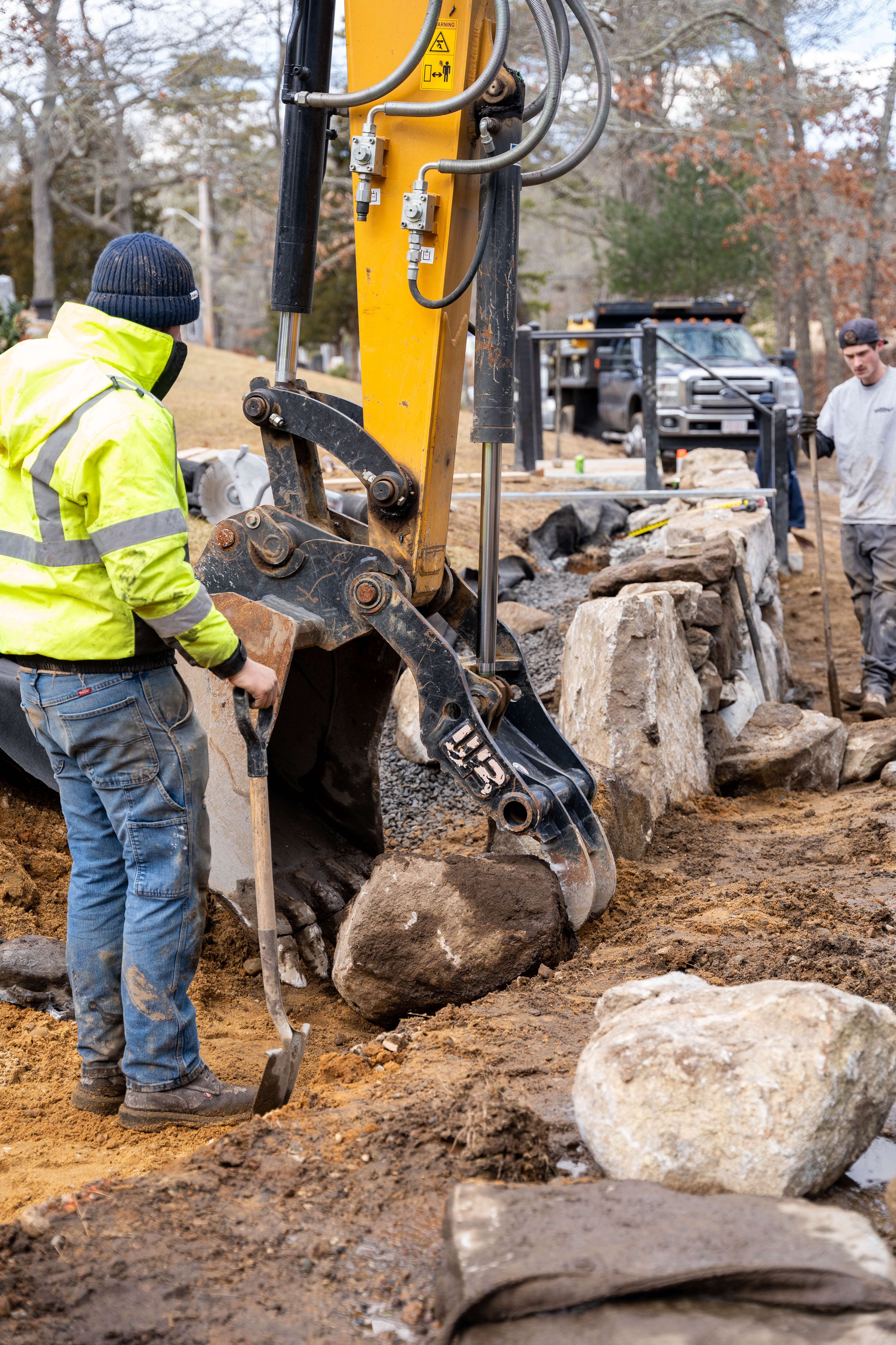 Retaining walls and stonework project 4