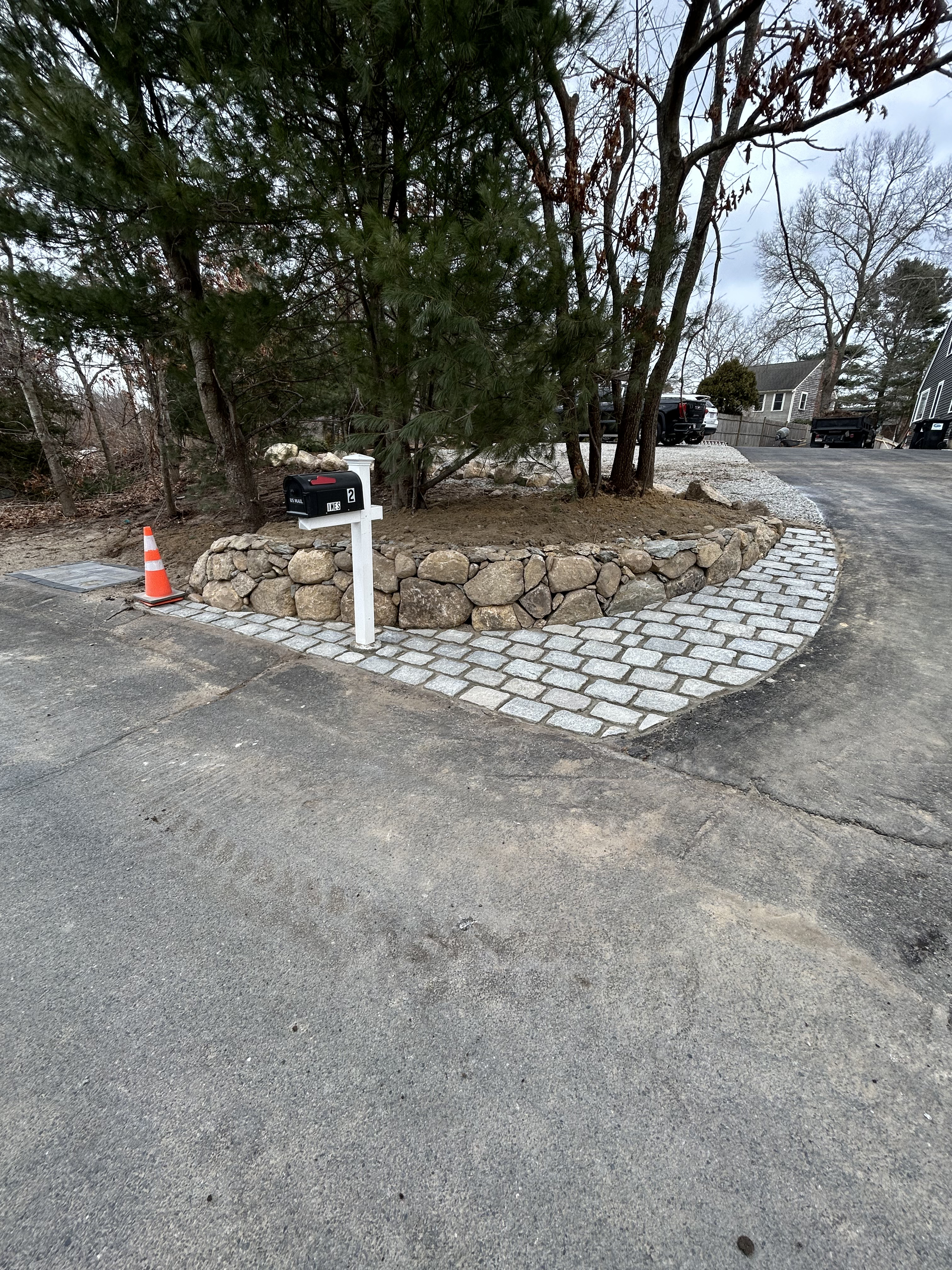 Retaining walls and stonework project 6